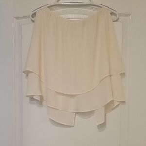Cream Layered Sere skirt